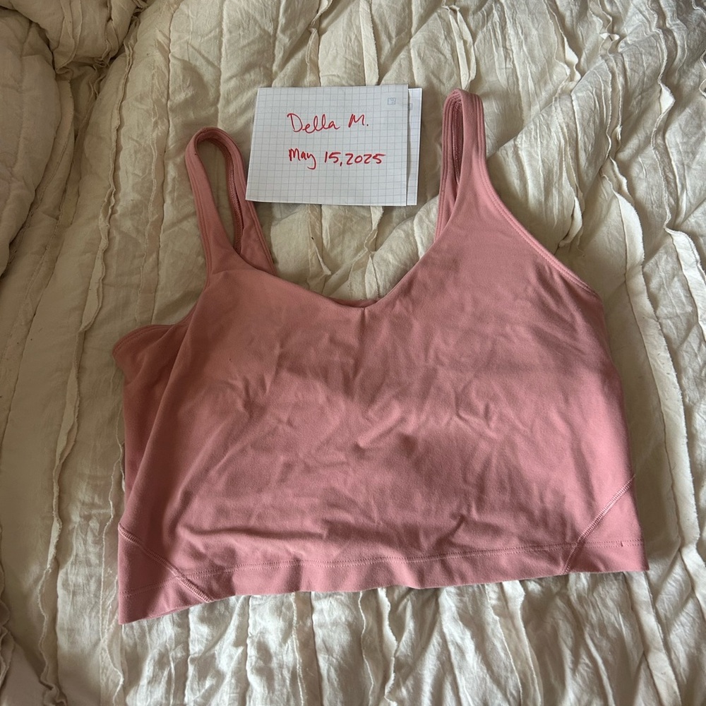 Pink lululemon align tank